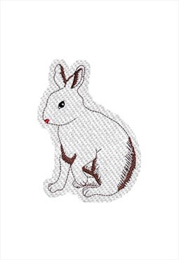 Embroidered Bunny Rabbit iron on patch / sew on patches