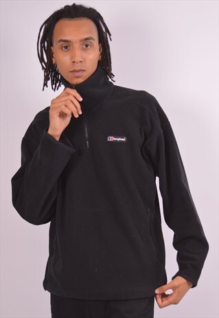 VINTAGE BERGHAUS FLEECE JUMPER BLACK