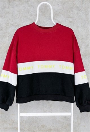 Tommy Hilfiger Cropped Sweatshirt Striped Women's XS