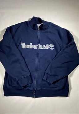 Vintage Size L Timberland Full Zip Sweatshirt in Black