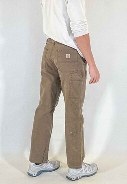Vintage Carhartt Carpenter Pants Men's Brown