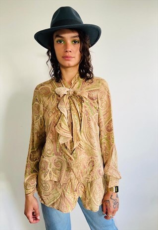 VINTAGE PAISLEY PRINTED SHIRT
