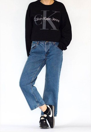 VINTAGE WIDE LEG CULOTTE STYLE JEANS