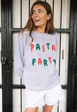 Pasta Party Womens Slogan Sweatshirt 