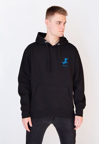 BLACK TI AMO REX (BLUE) HOODIE