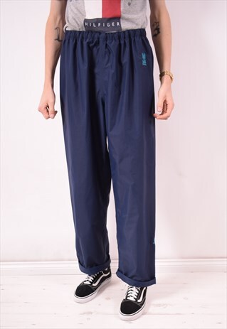 HELLY HANSEN MENS VINTAGE TROUSERS LARGE BLUE 90S