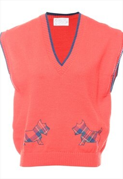 Vintage Pendleton Red Wool Sweater Vest - M