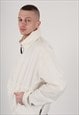 00S ARMANI JEANS WINDBREAKER JACKET IN WHITE 