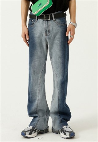 KALODIS TIE-DYE GRADIENT CASUAL JEANS