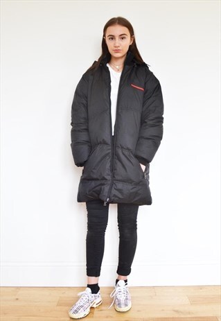 RARE VINTAGE PRADA GOOSE DOWN FOX PUFFER PUFA JACKET
