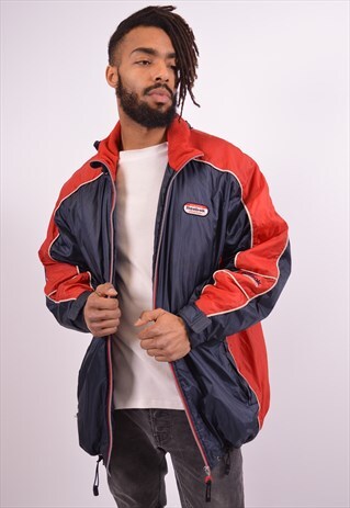 REEBOK MENS VINTAGE JACKET MEDIUM BLUE 90S