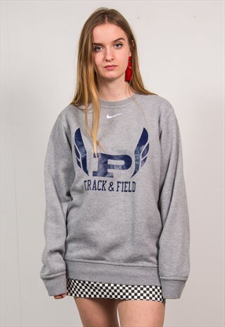 NIKE PENN STATE 90'S TRACK & FIELD GREY SWEATSHIRT