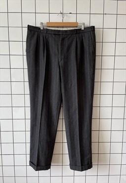 Vintage DIOR Pants Suit Trousers 80s Striped