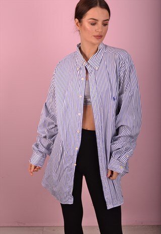 BLUE RALPH LAUREN STRIPED SHIRT GRL3545