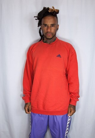 ADIDAS EMBROIDED VINTAGE ZIP SWEATSHIRT