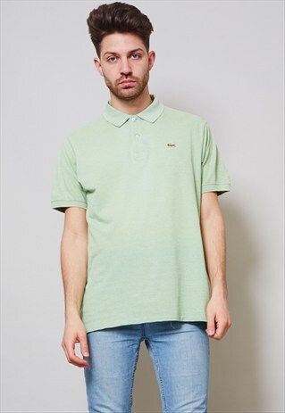 VINTAGE LIME GREEN 90'S LACOSTE POLO T-SHIRT