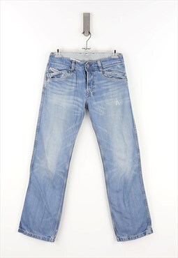 Diesel Regular Fit Low Waist Jeans in Blue Denim - 46