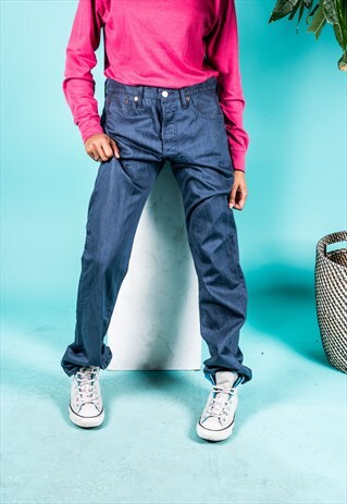 VINTAGE LEVI'S 501 MOM JEANS IN BLUE DENIM