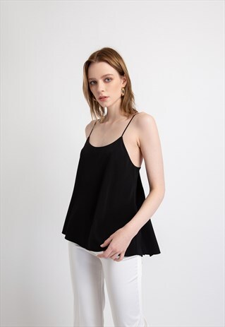 RUE CROSS STRAPPED COLD SHOULDER UNDERSHIRT