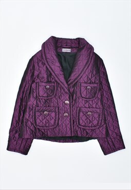 Vintage Cacharel Quilted Jacket Purple