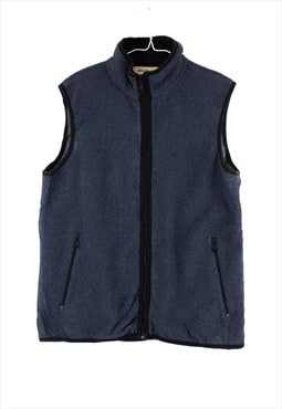 Vintage Vest Fleece zip up Eddie Bauer in Blue S