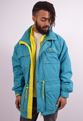 SERGIO TACCHINI MENS VINTAGE JACKET XL BLUE 90S