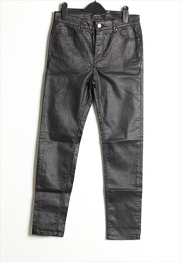 Vintage Stradivarius Straight-leg Trousers Black