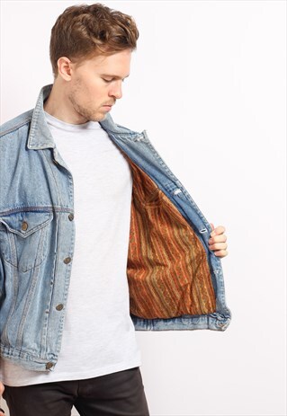 VINTAGE BLANKET LINED DENIM JACKET