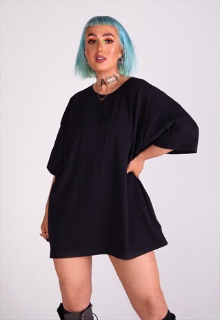 BLACK SUPER OVERSIZED T SHIRT