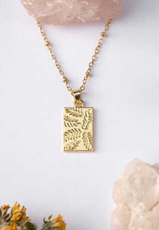 GOLD BOTANIC NECKLACE