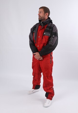 VINTAGE FULL SKI SUIT SNOW M 40" 42" TALL (51M)