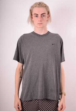 NIKE MENS VINTAGE T-SHIRT TOP MEDIUM GREY 90S