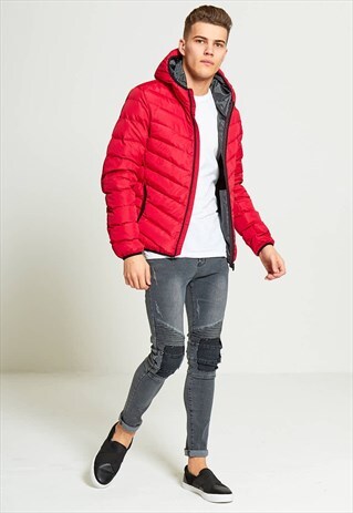 MENS BRAVE SOUL BUBBLE COAT