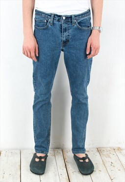 511 Vintage Men's W34 L32 Jeans Denim Pants Trousers Zip Up 