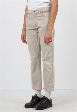 VINTAGE BEIGE WRANGLER TROUSERS BOTTOMS
