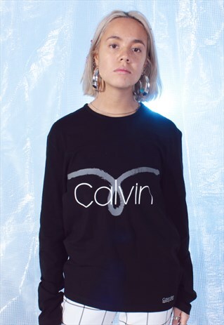 VINTAGE CALVIN KLEIN BLACK TEE