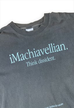 Vintage Apple T-shirt Grey with screen printed text 