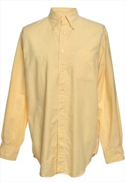 Yellow Land's End Long Sleeved Shirt - M