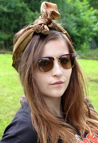 70s hair scarf styles