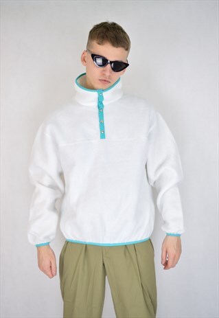 VINTAGE WHITE FLEECE SWEATSHIRT