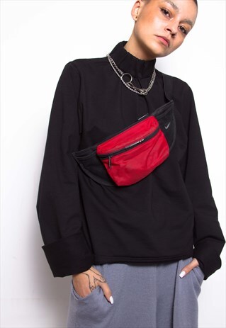 VINTAGE 90S NIKE RED BUMBAG