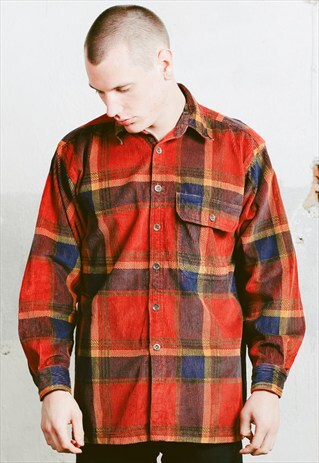 VINTAGE 90S THICK CORDUROY SHIRT