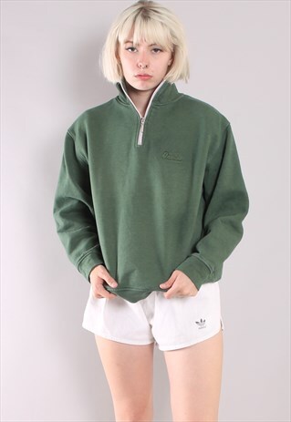 VINTAGE REEBOK NEW ENGLAND PATRIOTS 1/4 ZIP SWEATSHIRT