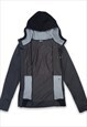 NORTH FACE BLACK/GREY WINTER SPORTS HOODED JACKET