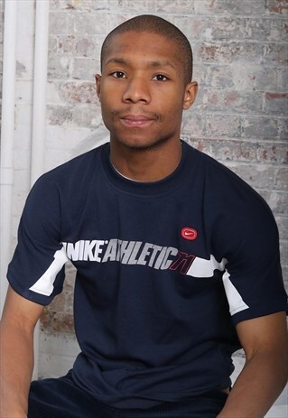 VINTAGE NIKE LOGO T-SHIRT BLUE