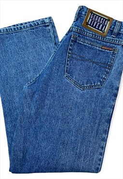 Vintage 80s denim mom jeans unisex retro blue 