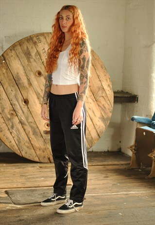 90S ADIDAS EQUIPMENT LOGO TRACK JOGGER PANTS