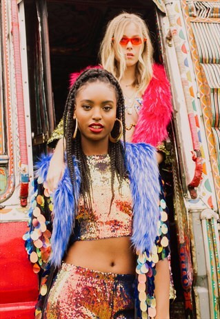ALMOST FAMOUS SEQUIN KIMONO