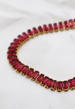 Fuchsia Pink Zirconia Bracelet