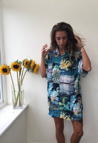 CRAZY PATTERN OVERSIZED RETRO VINTAGE UNISEX FESTIVAL SHIRT